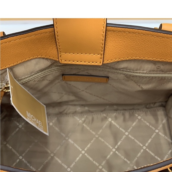 MICHAEL KORS HAMILTON MEDIUM SATCHEL   COLOR: GOLDEN ROD NWT - Picture 12 of 15